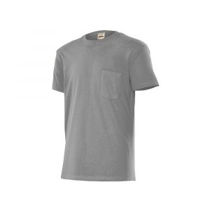 camiseta algodón gris T S-M-XL-XXL Velilla