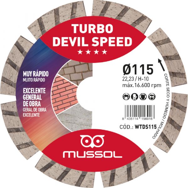 Disco Diamante Turbo Devil Speed Mussol