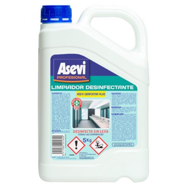 limpiador desinfectante industrial Gerpostar Plus Asevi